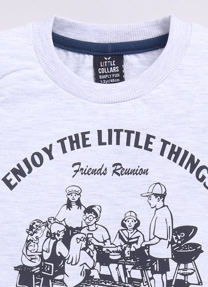 Cotton Woven Full Sleeves Solid Shirt and Pants, Tshirt and Printed Scarf Casual Set-Peach