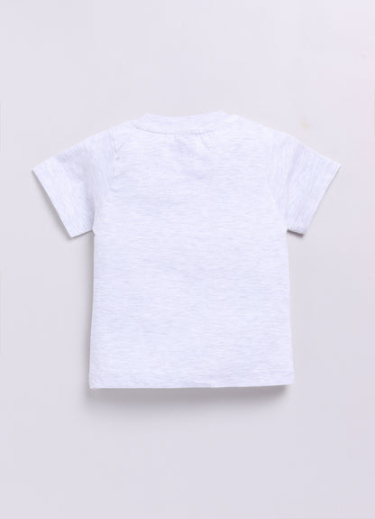 Cotton Woven Full Sleeves Solid Shirt and Pants, Tshirt and Printed Scarf Casual Set-Peach