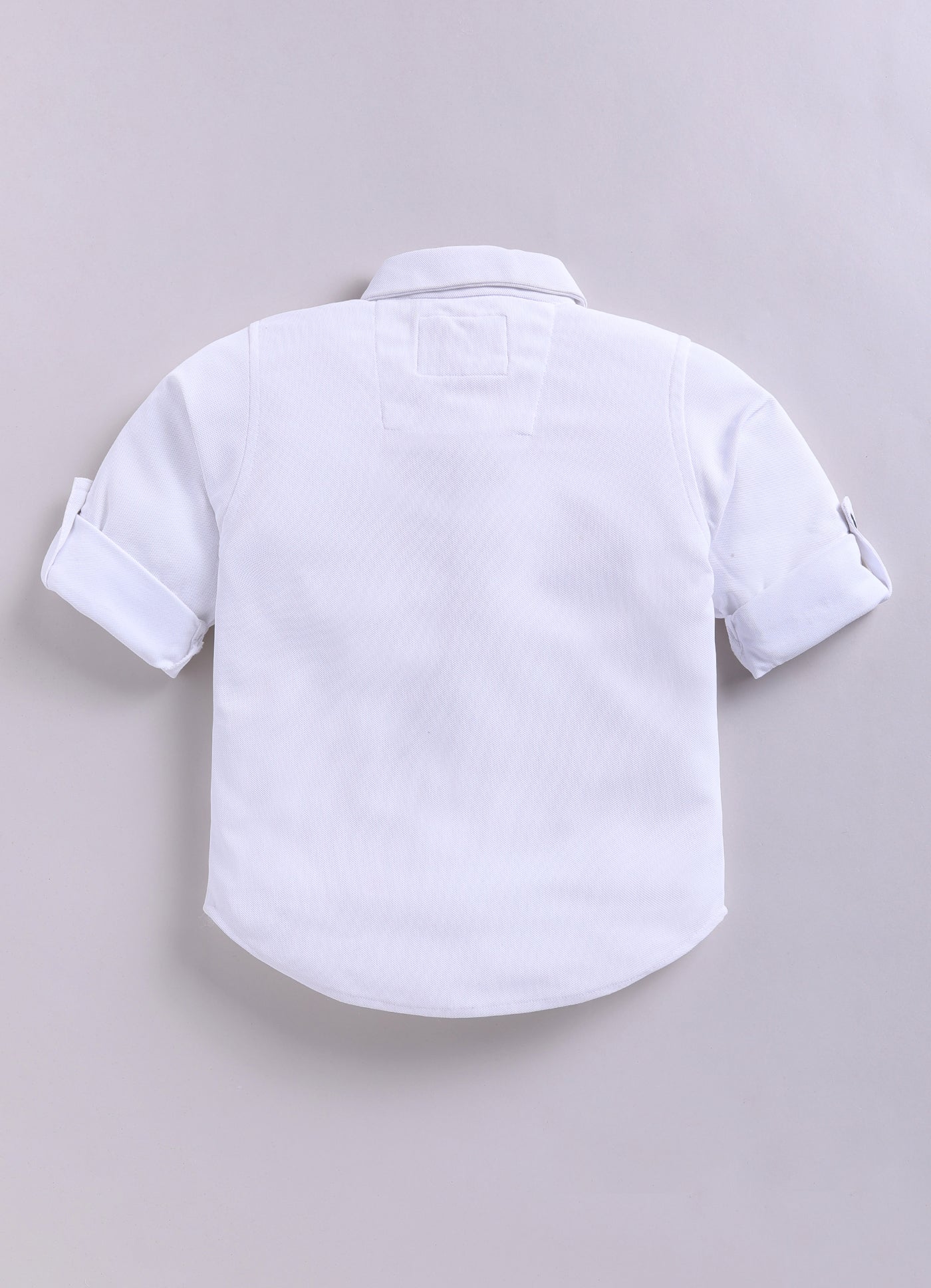 Cotton Blended Jaquard Knitted Waistcoat Jacket Pant & Full Sleeves Shirt with Floral Brooch & Bow Jacket Set- Grey