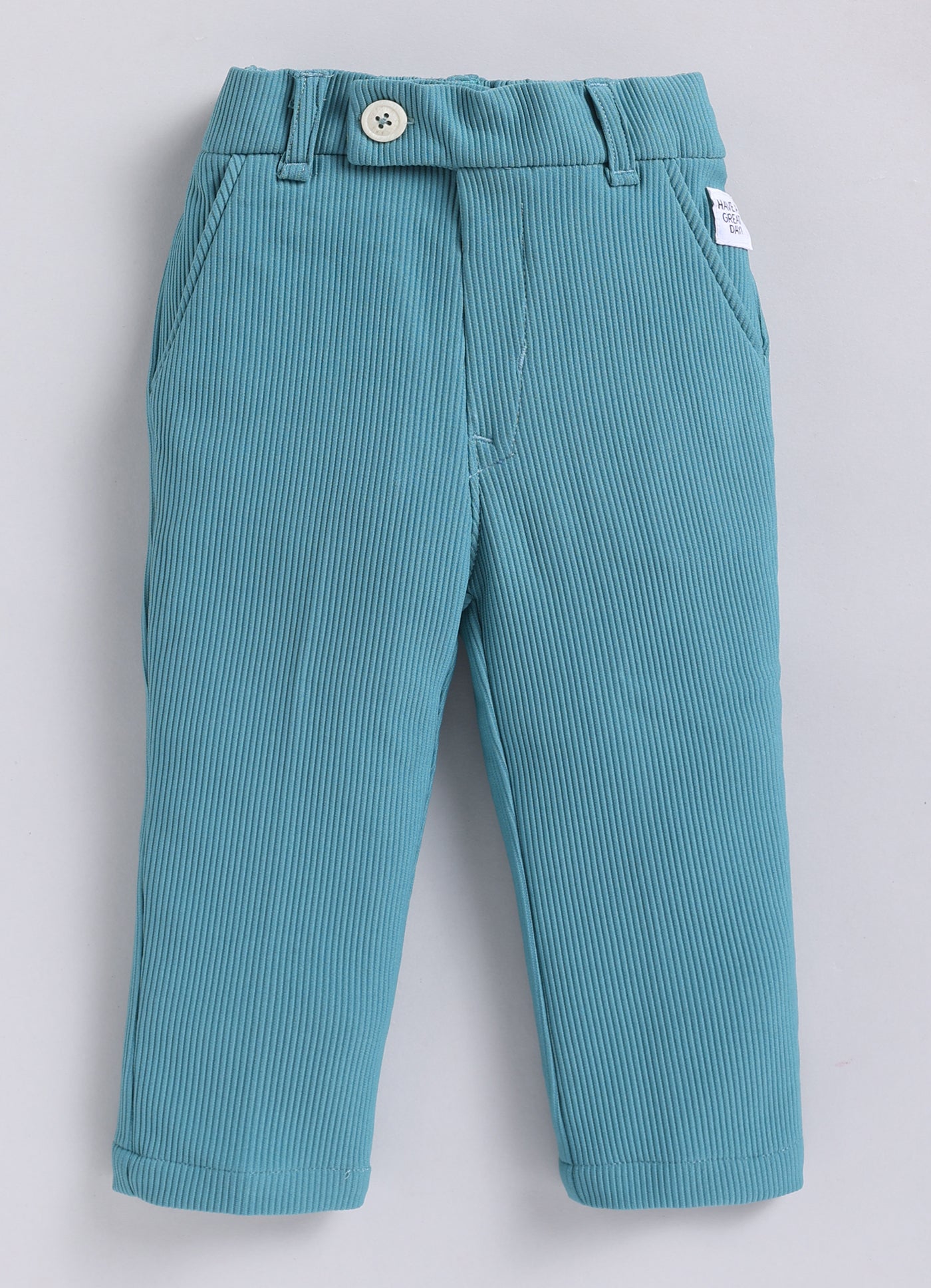 Boys Knitted Full Sleeves Solid Blazer with Bright T shirt, Matching Trousers Coord Set with keychain Coat Set - Green