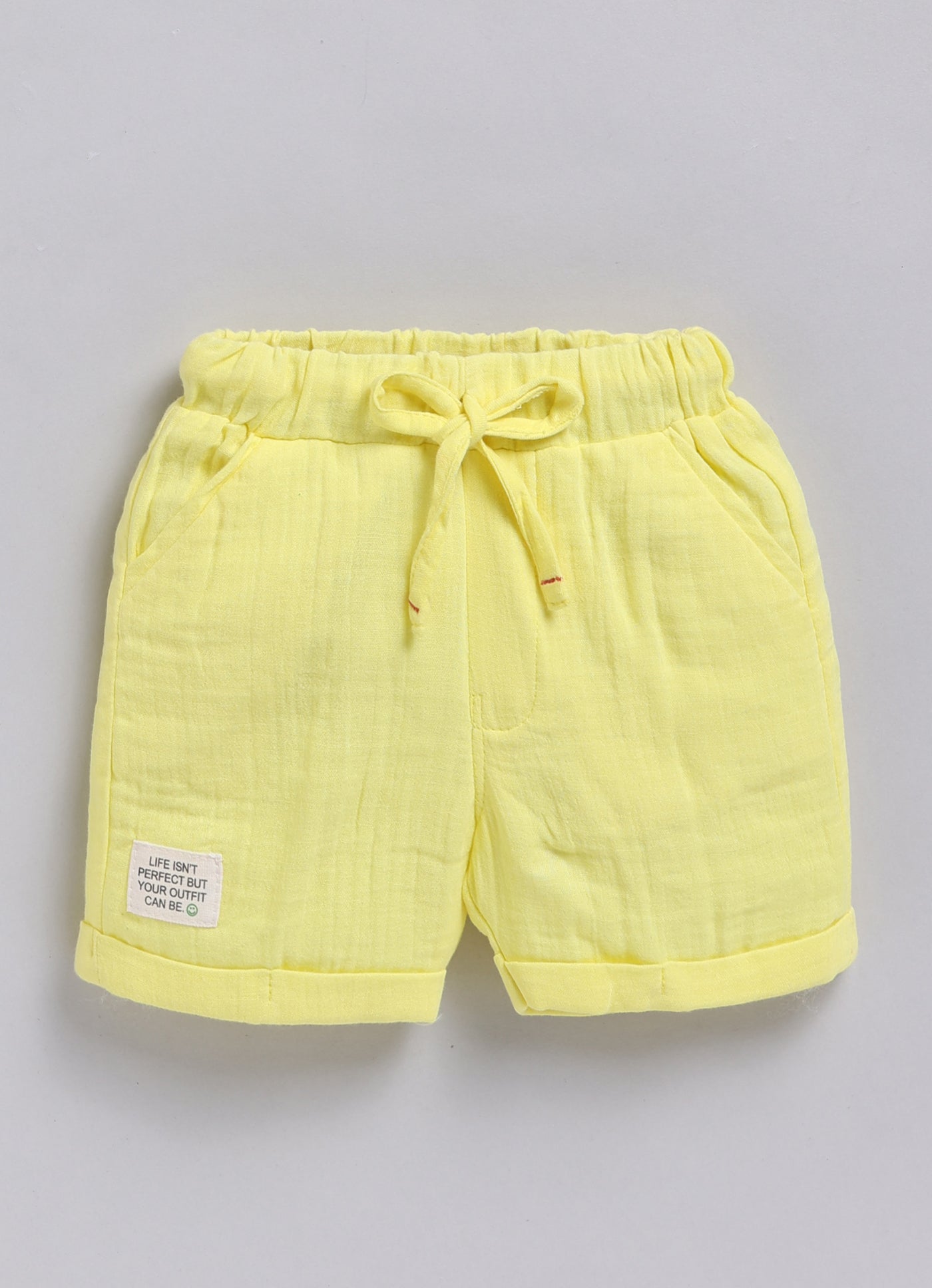 Boys Muslin Cotton Water Game Themed Shirt Pant Set- Lemon