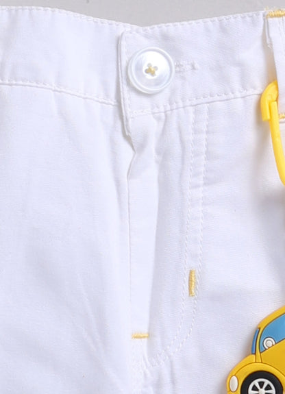 Boys Casual Summer Cool Checkered Blazer T-Shirt & Pant and Keychain Set - Yellow