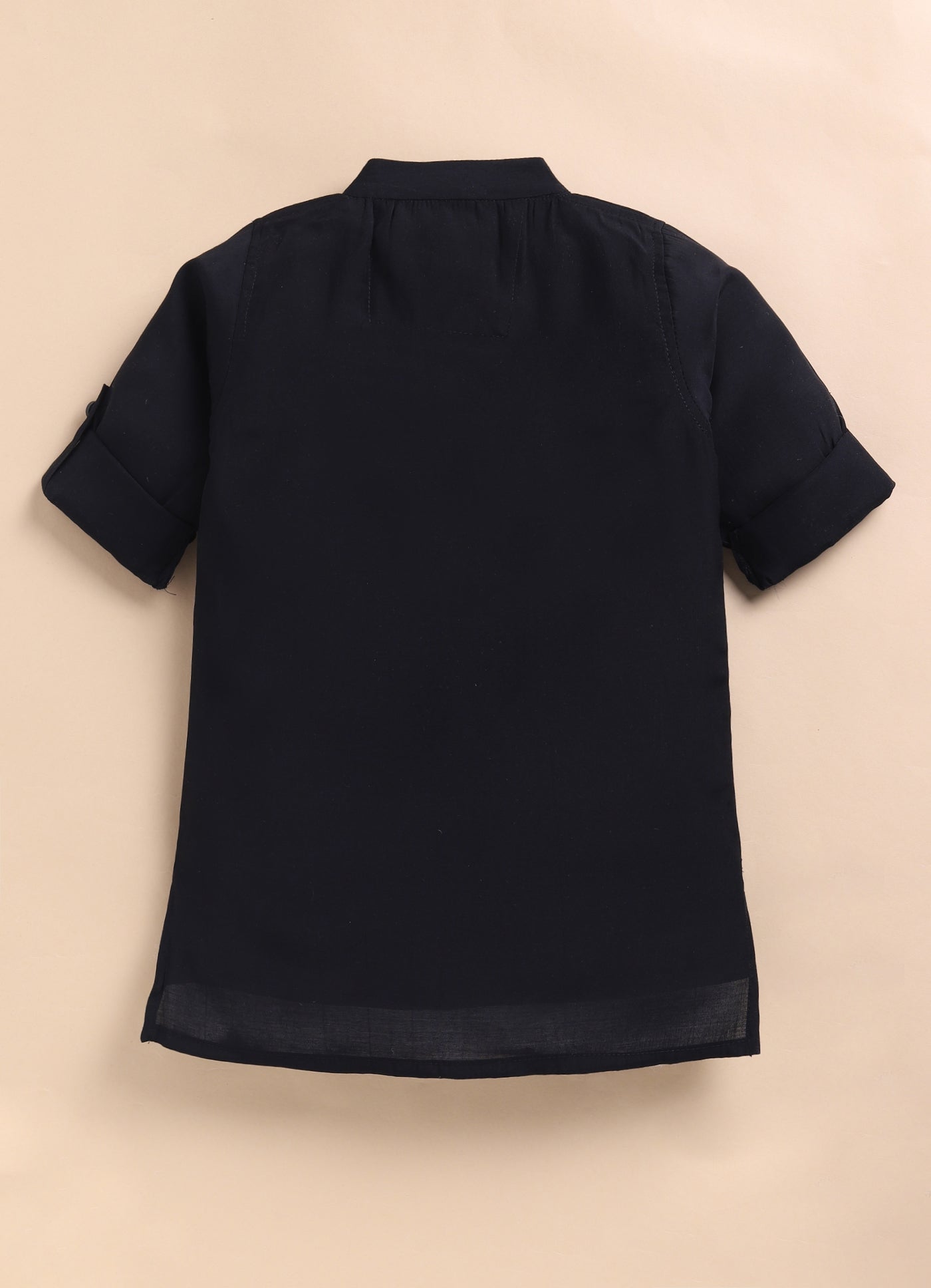 Boys Woven  Embellished Jacket, Kurta and Pajama with Brooch Wedding Wear Ethnic Set- Black