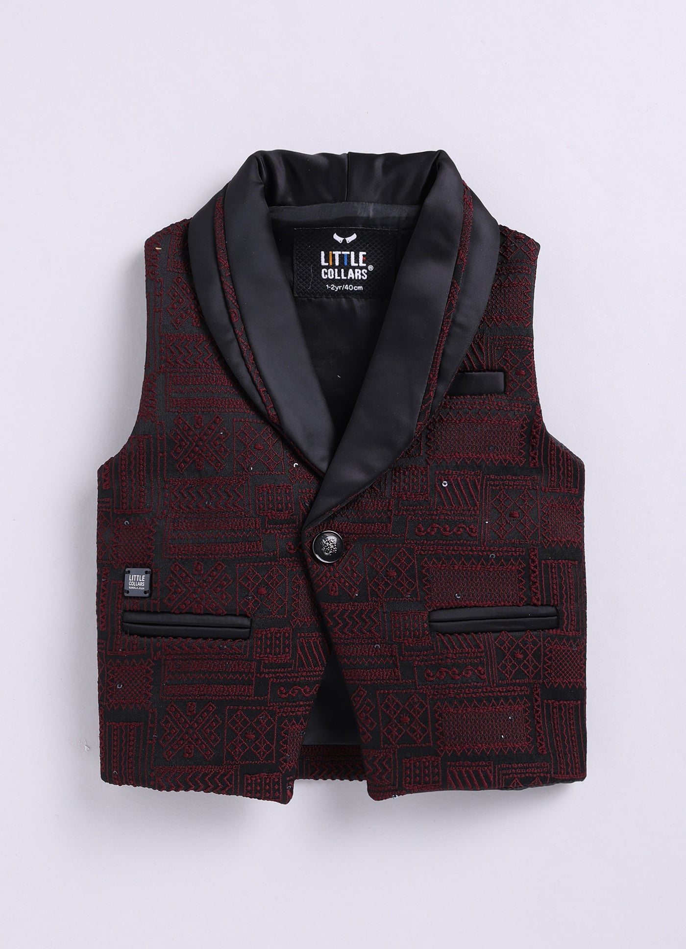 Boys Partywear Waistcoat Shirt Pant Bow Set