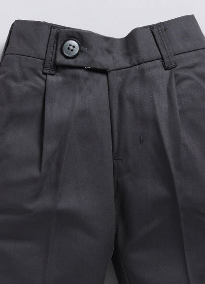 Attached Suspender Shirt Formal Set for Boys
