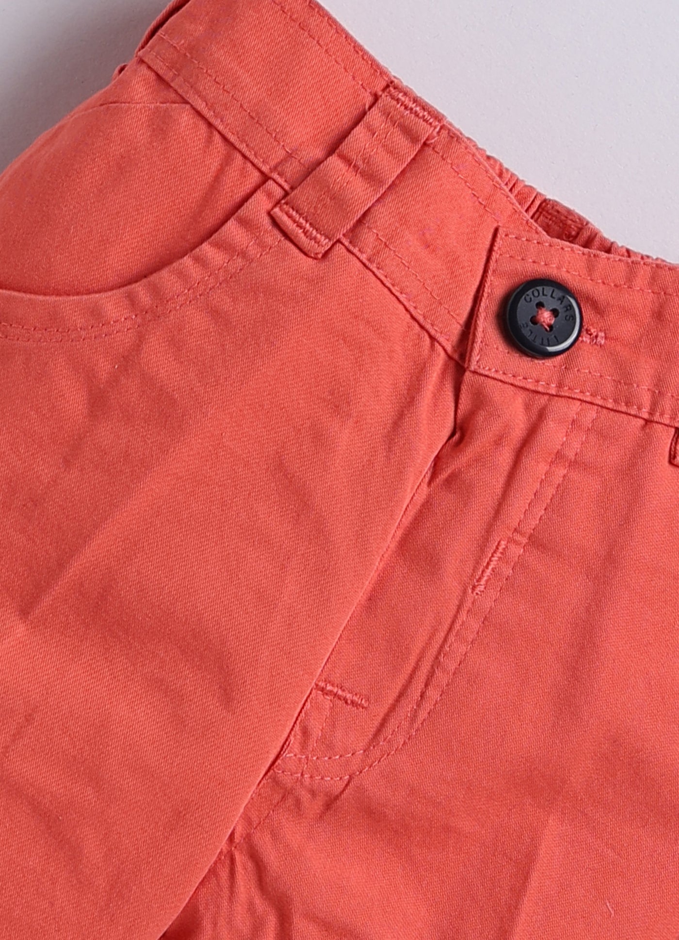 Cotton Half Sleeves Checked Coat With Solid Shorts Shirt & Muffler - Carrot