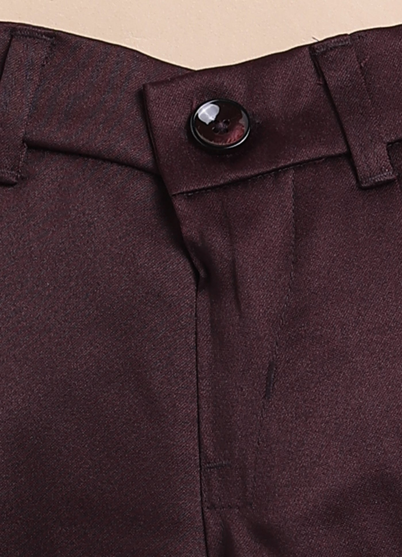 Blended Jaquard Woven Full Sleeves Coat Pant with Tuxedo Shirt, Bow and Brooch Pin Formal Coat Set- Wine
