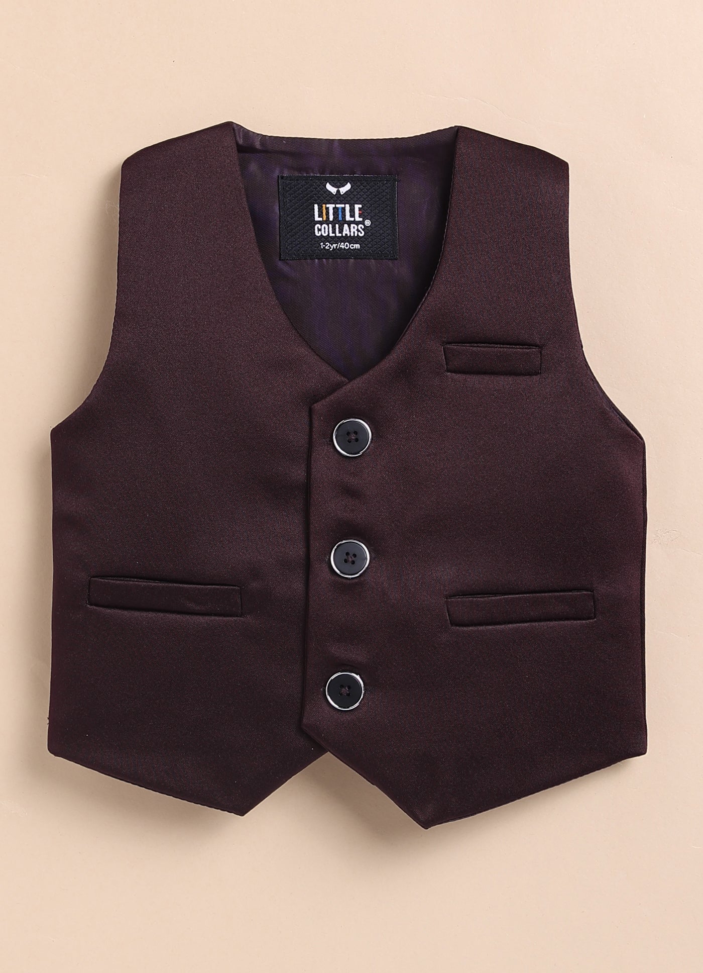 Blended Jaquard Woven Full Sleeves Coat Pant with Tuxedo Shirt, Bow and Brooch Pin Formal Coat Set- Wine