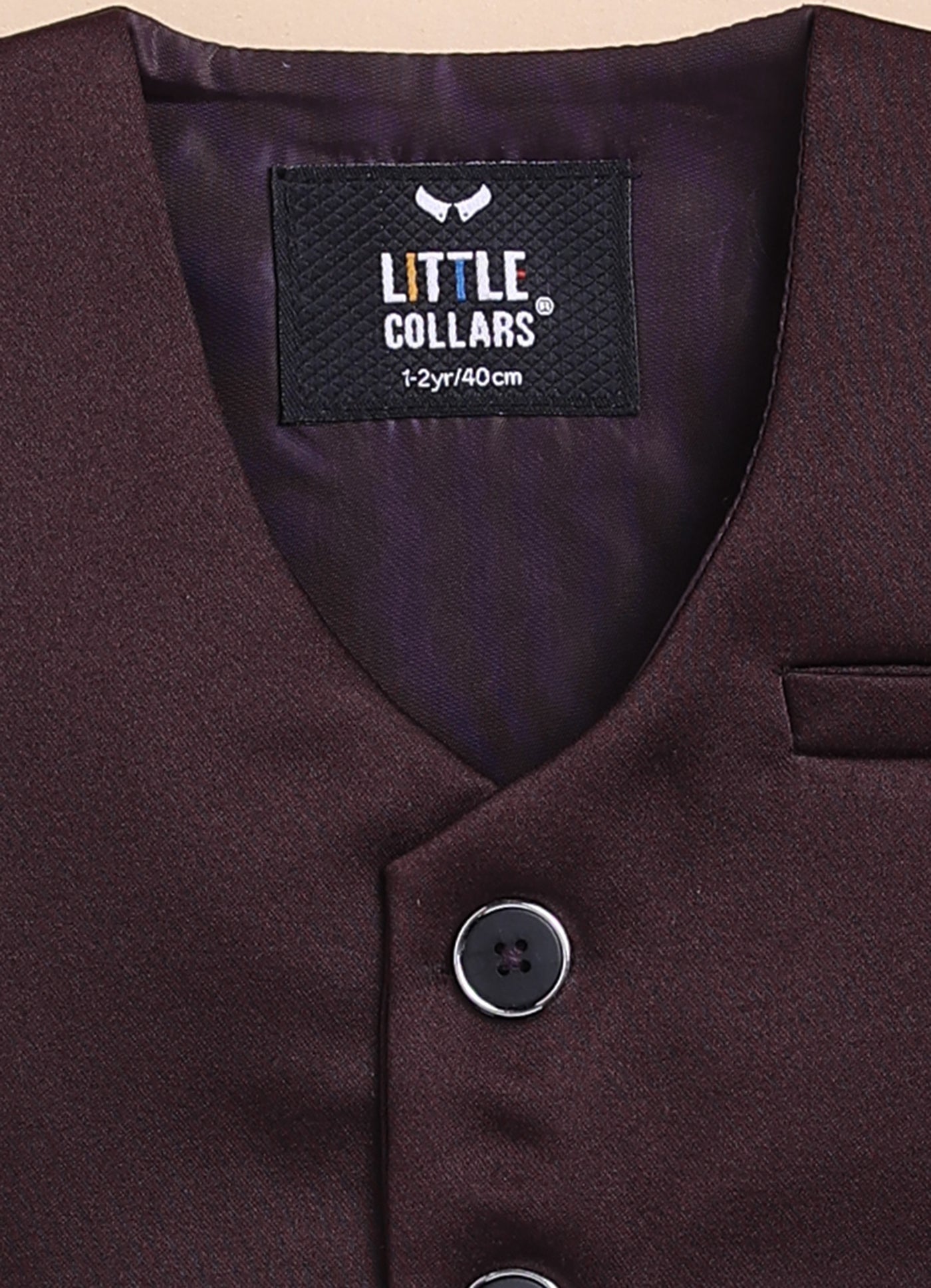 Blended Jaquard Woven Full Sleeves Coat Pant with Tuxedo Shirt, Bow and Brooch Pin Formal Coat Set- Wine