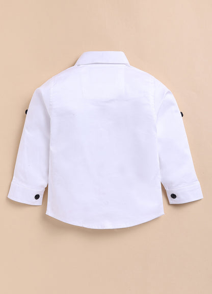 Blended Jaquard Woven Full Sleeves Coat Pant with Tuxedo Shirt, Bow and Brooch Pin Formal Coat Set- Wine