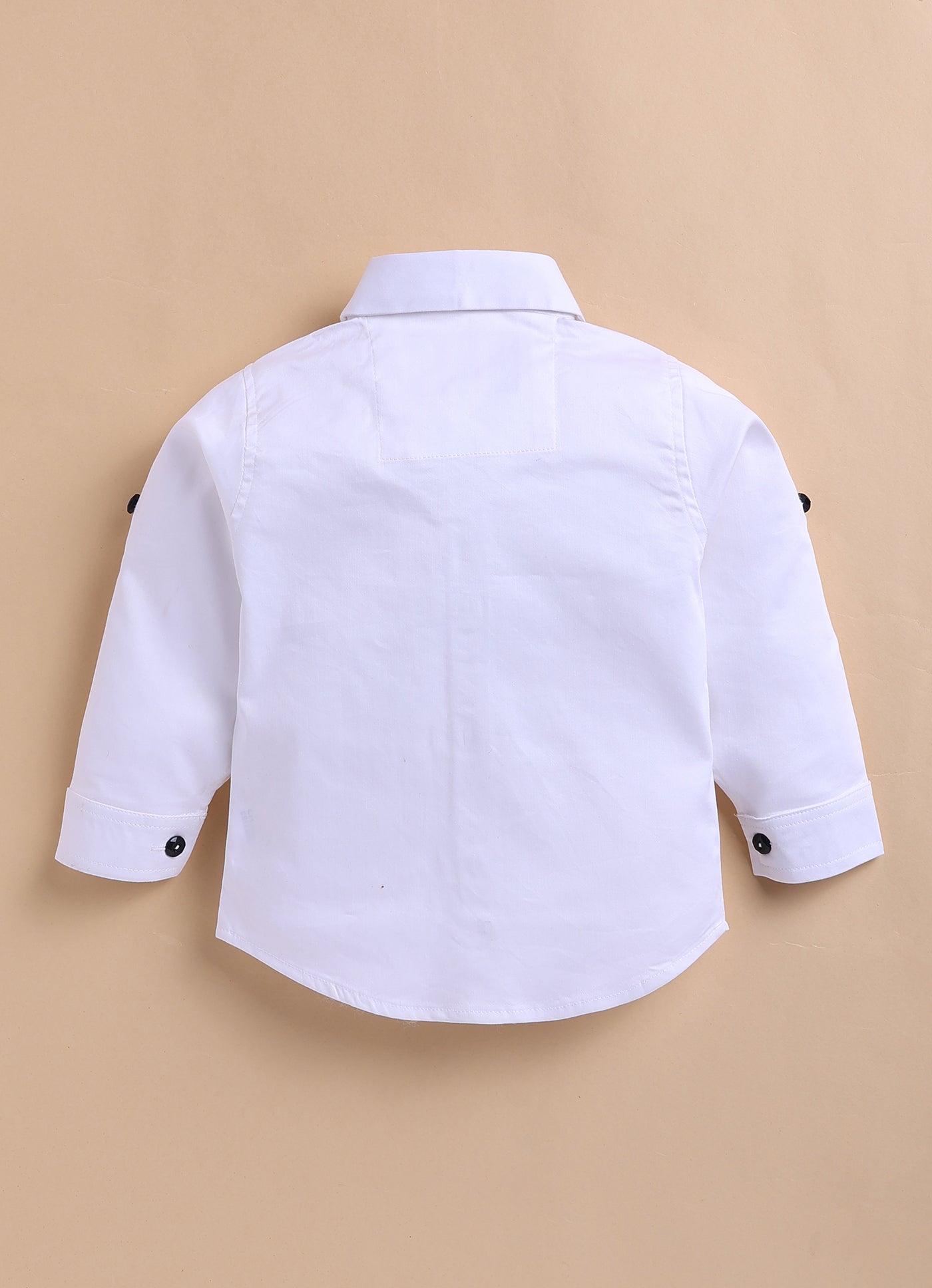 Blended Jaquard Woven Full Sleeves Coat Pant with Tuxedo Shirt, Bow and Brooch Pin Formal Coat Set- White