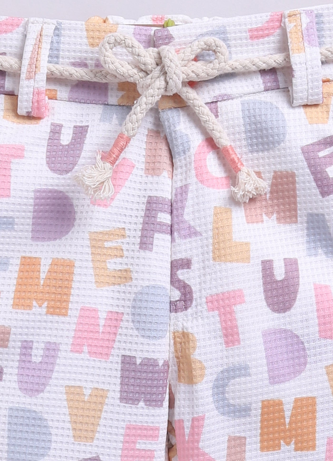 Birthday Boy Alphabet Printed Bright Full Sleeves Waistcoat Pant, Shirt and Bow Jacket Set- Peach