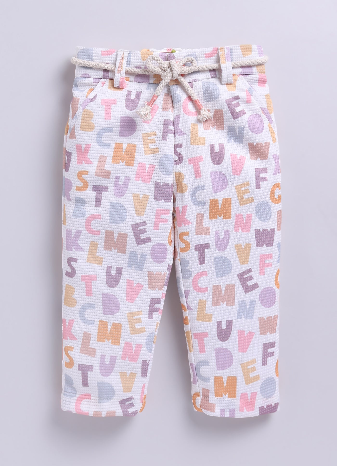 Birthday Boy Alphabet Printed Bright Full Sleeves Waistcoat Pant, Shirt and Bow Jacket Set- Peach