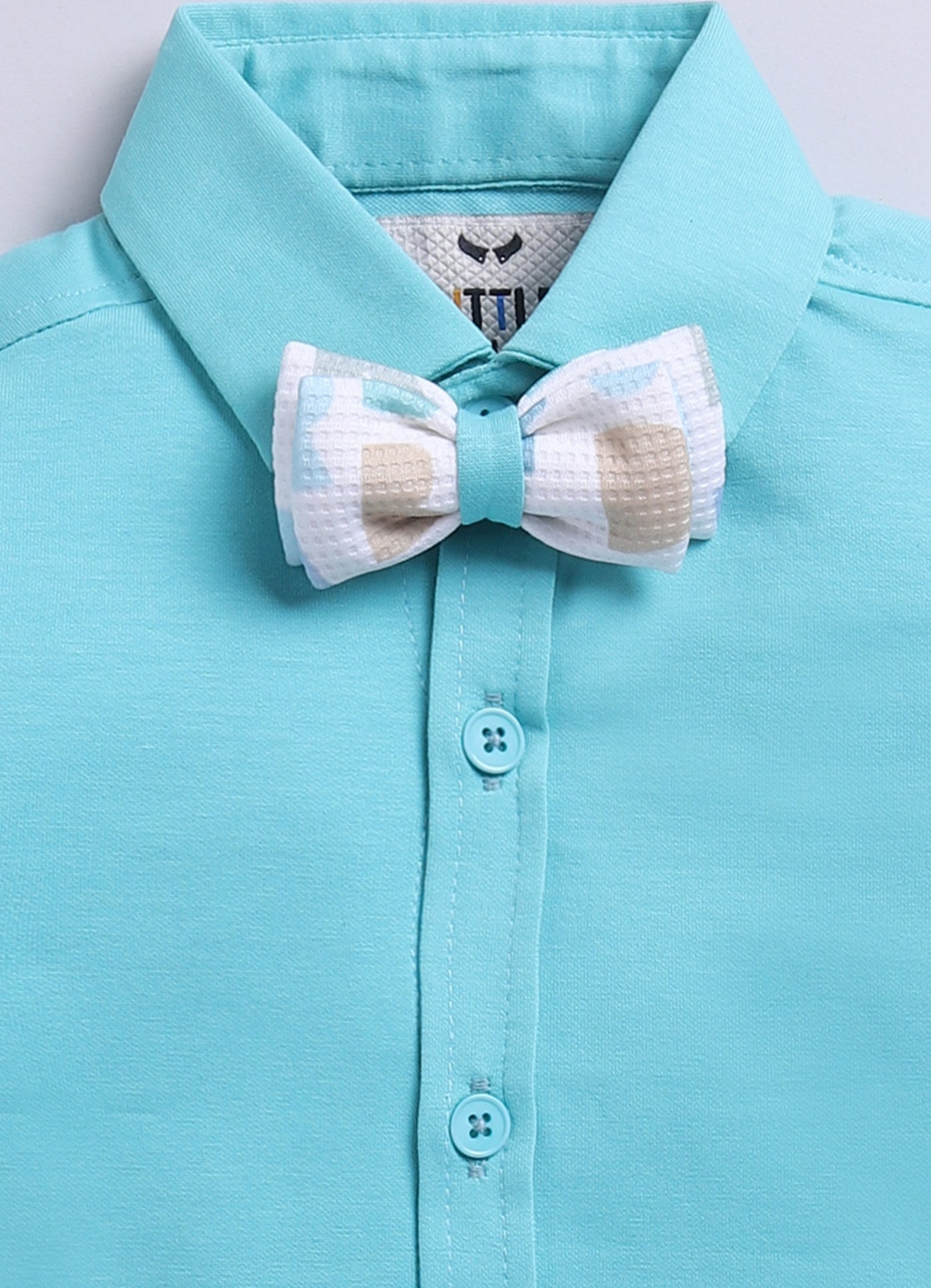 Birthday Boy Alphabet Printed Bright Full Sleeves Waistcoat Pant, Shirt and Bow Jacket Set- Green