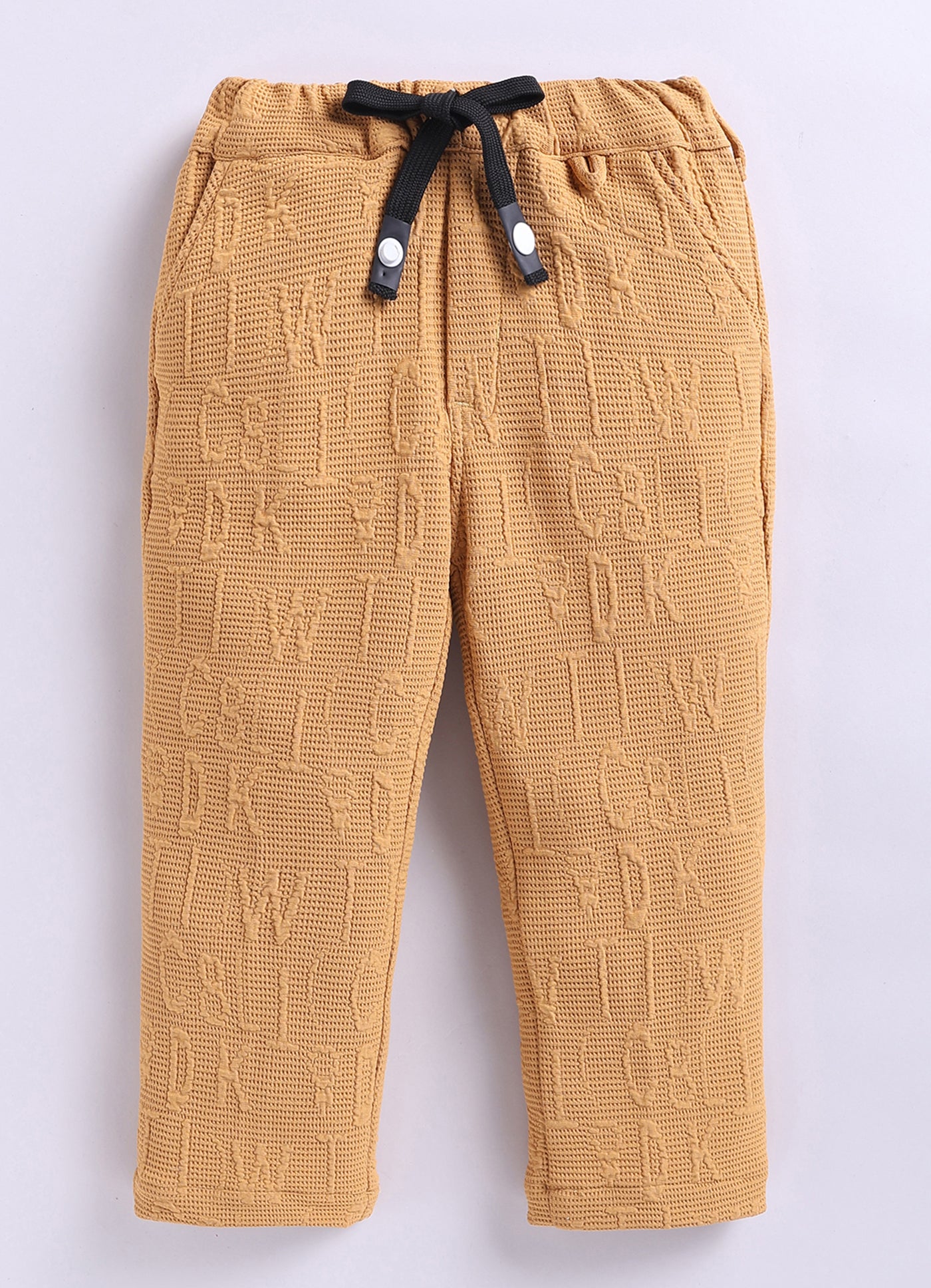 Boys Solid Bright Airport Look Full Sleeves Knitted Shirt, Trousers with Tshirt and Bag Casual Coord Set - Mango