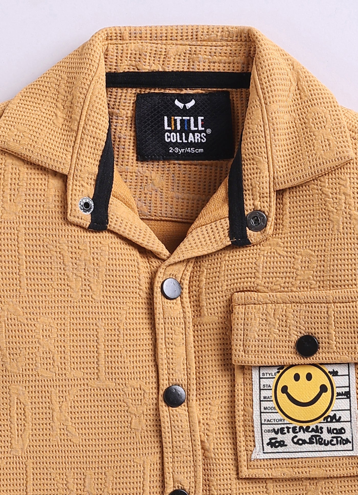 Boys Solid Bright Airport Look Full Sleeves Knitted Shirt, Trousers with Tshirt and Bag Casual Coord Set - Mango