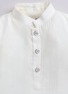 Silk Blended Floral Printed and Embroidered Full Sleeves Pack of 4 Kurta Pajama with Nehru Jacket and Brooch Pin Ethnic Set- Lemon