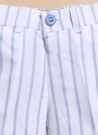 Boys Pure Cotton Formal Striped Waistcoat Shorts with Shirt and Bow Set - Blue